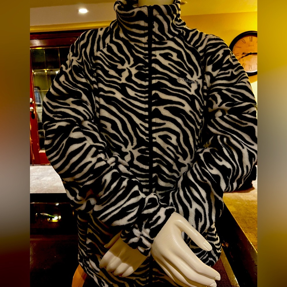 You’ll definitely stand out in this zebra fleece by Columbia